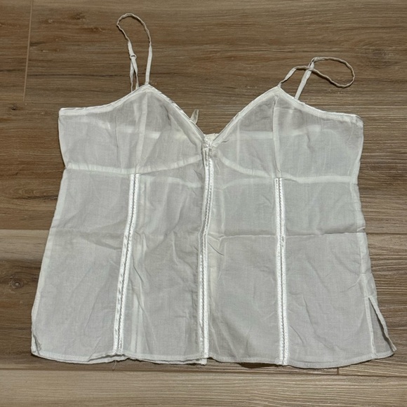 Abercrombie & fitch sheer back button down cami - Picture 1 of 3